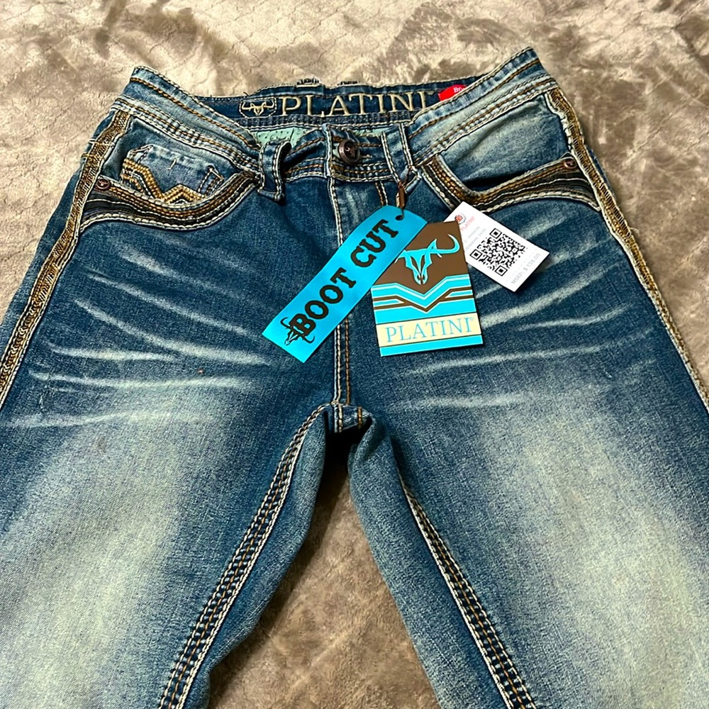 Platini slim bootcut holt men’s jeans